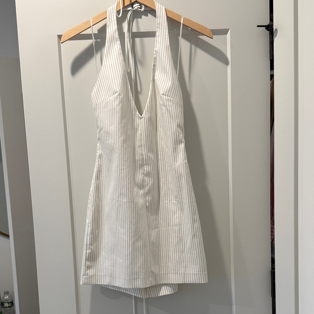 Zara White Backless Dress